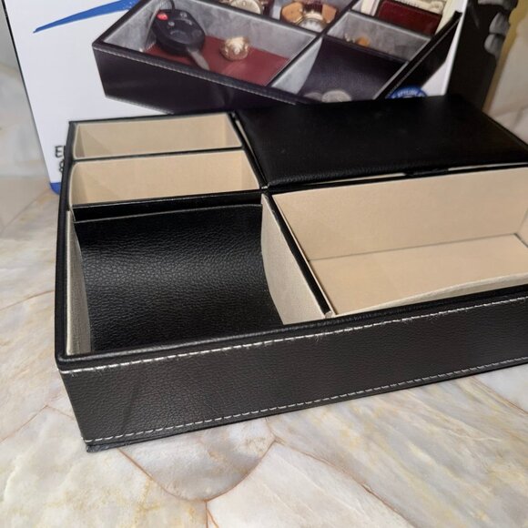 Valet Tray Gentlemans Personal Organizer NEW w Box Nifty Gift Fathers Day Dad - Picture 4 of 10